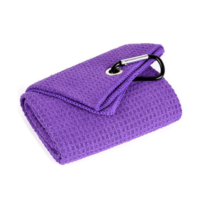 Golf Ball Cleaning Towel - Purple