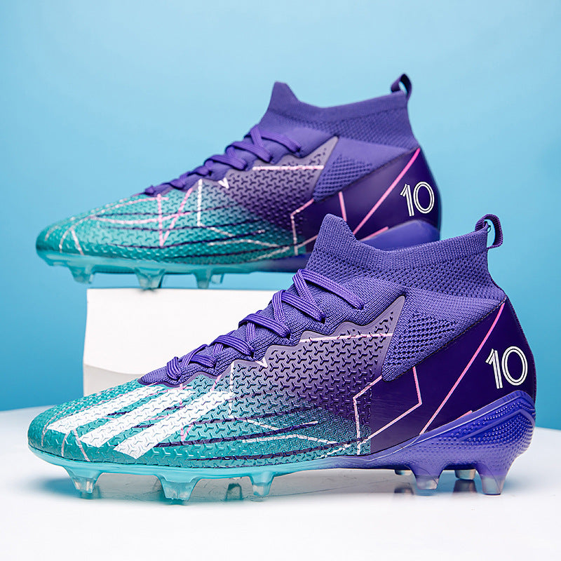 Broken-Nail Soccer Training Shoes - Long Nail AK47 Purple