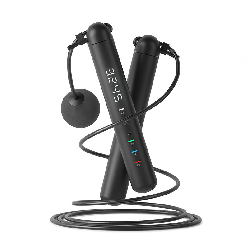 Voice-Activated Smart Skipping Rope - Starry Night Black