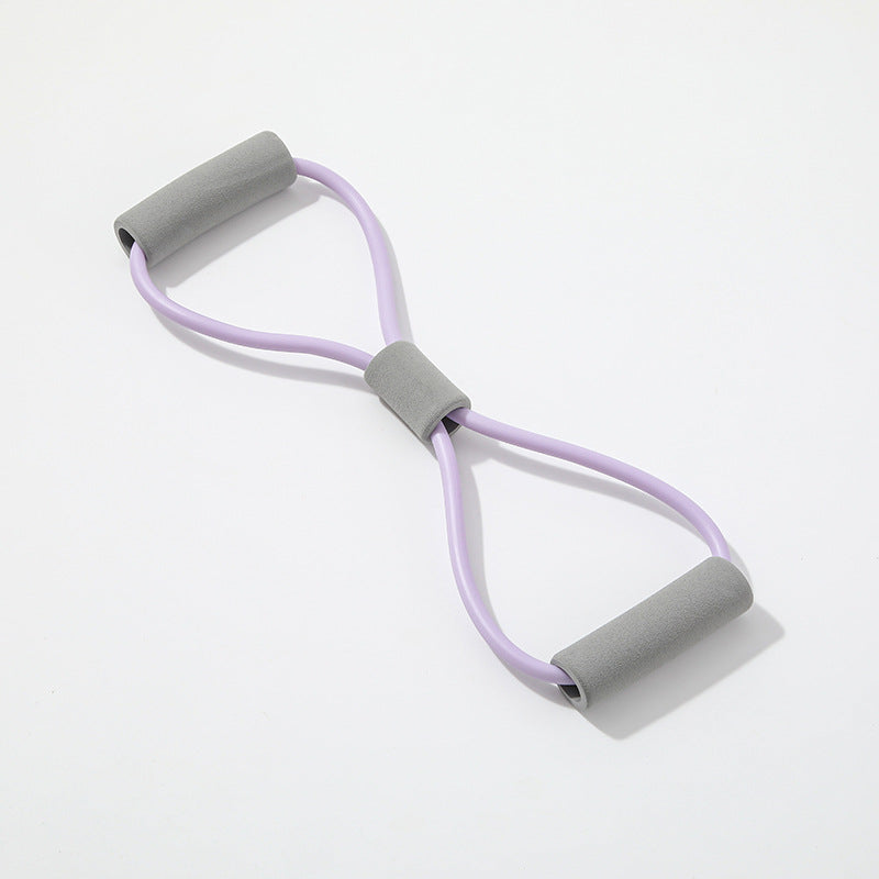 Yoga & Pilates Stretch Resistance Band - Purple Gray