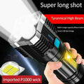 Tactical Quad-Core Super Bright LED Torch - Black