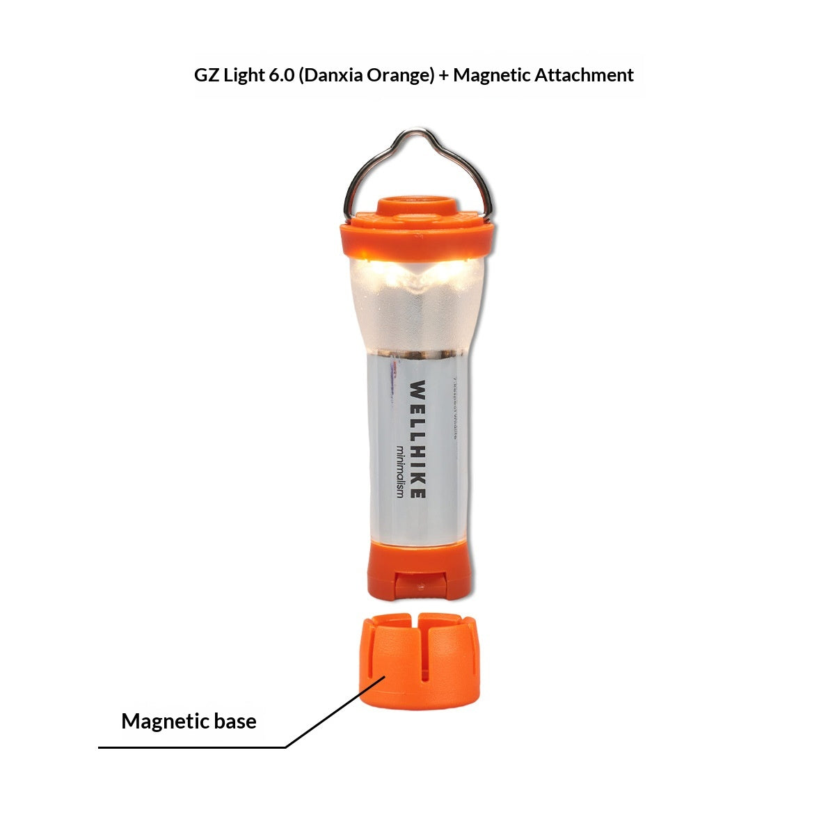 Outdoor Camping Flashlight with Incandescent Bulb - New GZ Lamp Orange