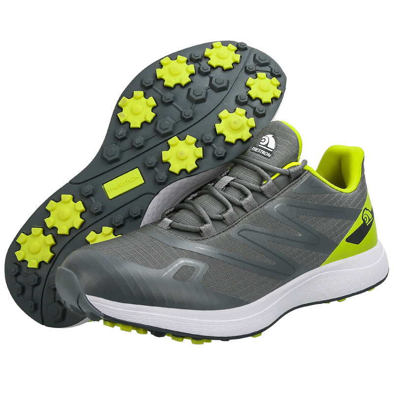 Men's Breathable Golf Shoes - Gray Green