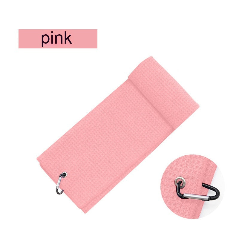 Golf Ball Cleaning Towel - Pink