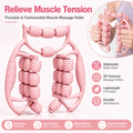 20-Roller Double-Row Leg Massager - Pink