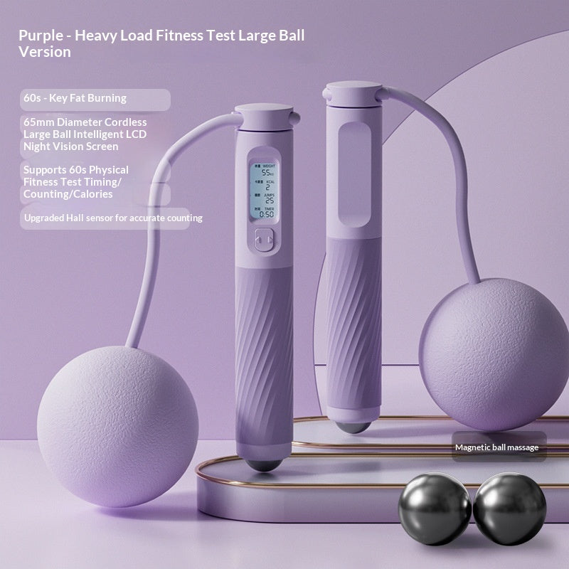 Cordless Magnetic-Bead Massage Rope - Purple