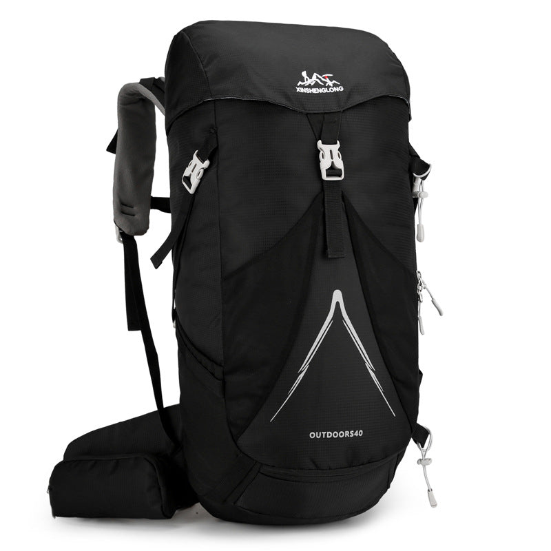 Lightweight Outdoor Hiking and Climbing Backpack - Black