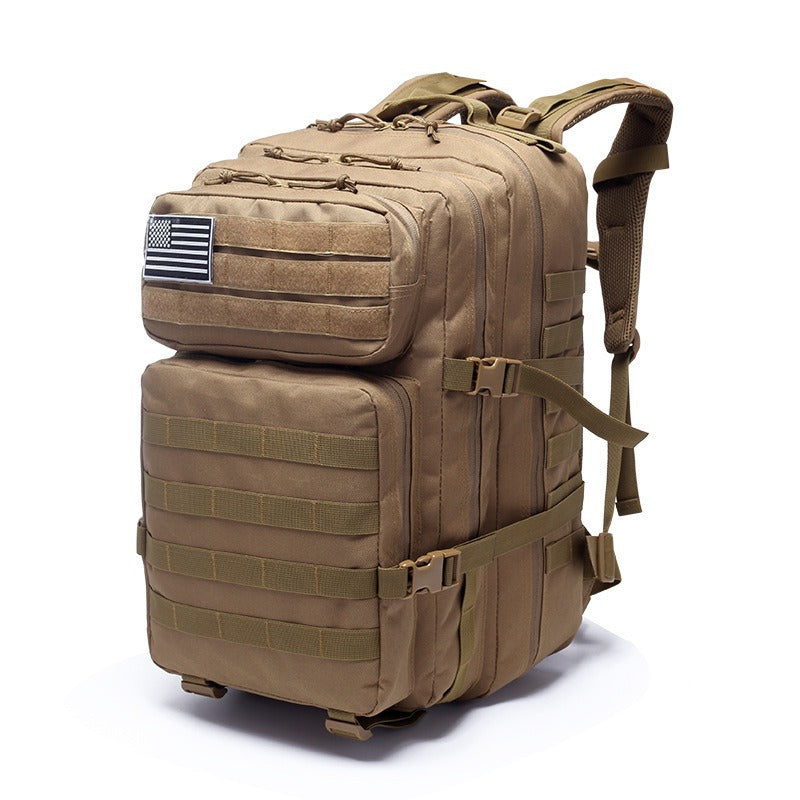 45L Tactical Hiking Backpack, Men's and Women's - Khaki
