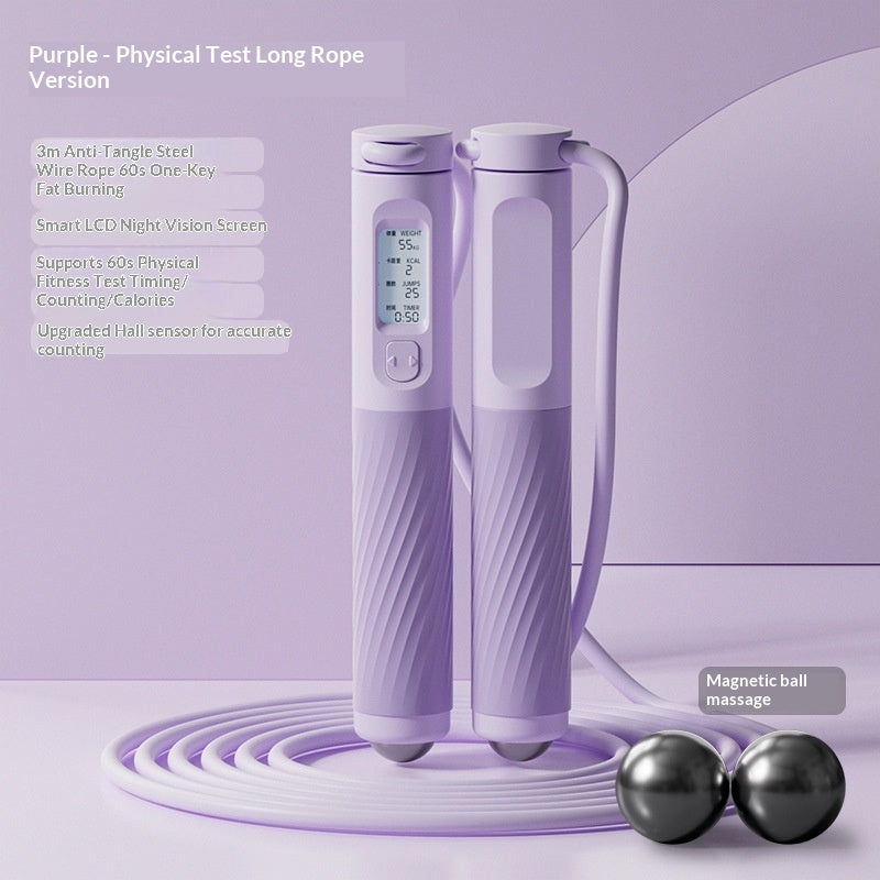 Cordless Magnetic-Bead Massage Rope - Purple