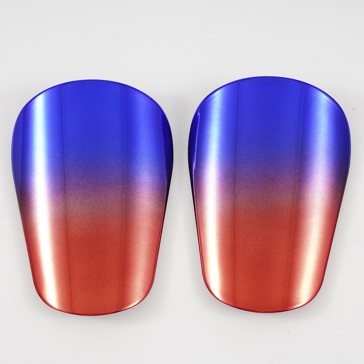 Adult And Children's Electroplated Thickened Soccer Shin Guards - Blue Red Gradient