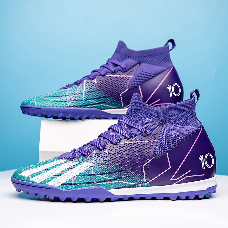 Broken-Nail Soccer Training Shoes - Broken Nail AK47 Purple