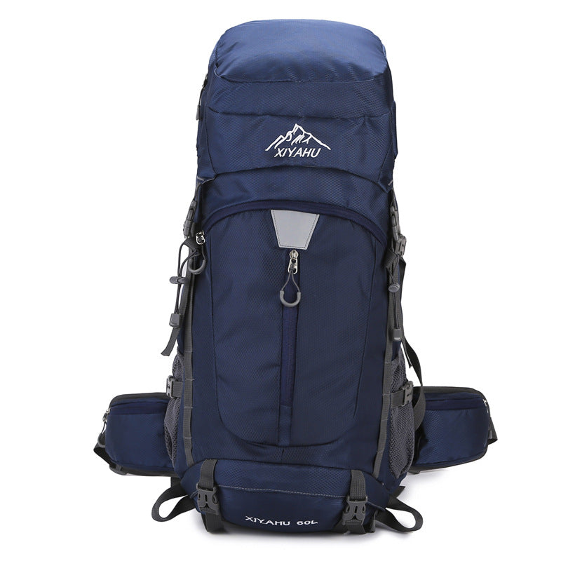 Waterproof Casual Backpack for Camping and Hiking - Dark Blue