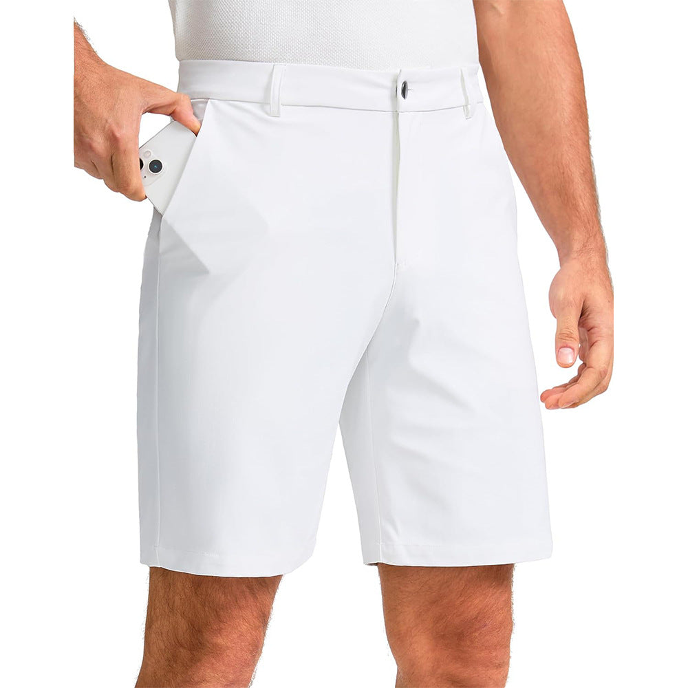 Men's Water-Resistant Golf Shorts - White
