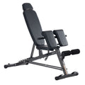 FID Adjustable Workout Bench with Roman Chair - Black