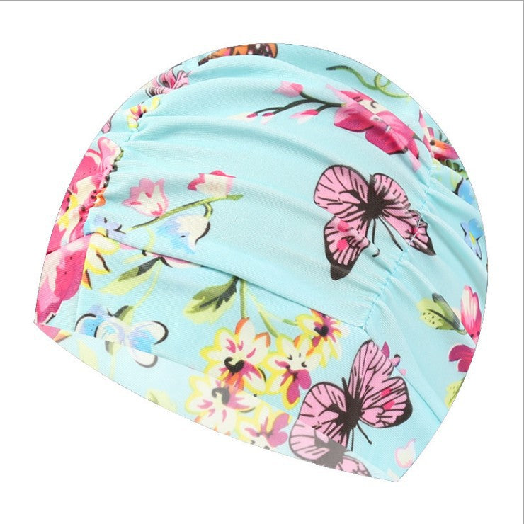 Swimming Hat Women's For Long Hair Comfortable Fabric Swimming