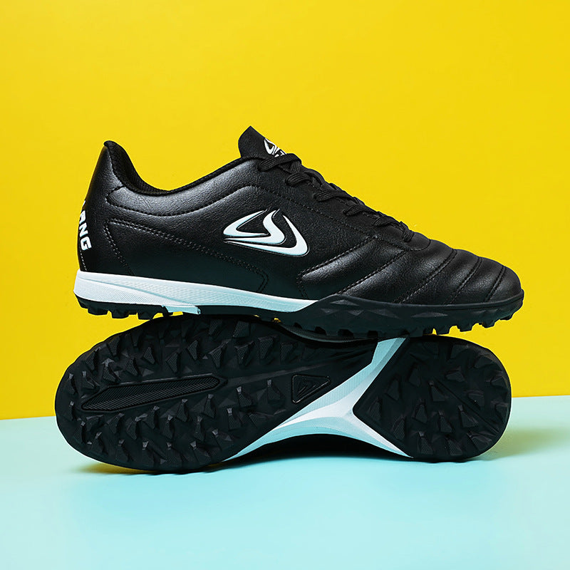 Outdoor Sports Turf Soccer Shoes - Black And White Broken Nails