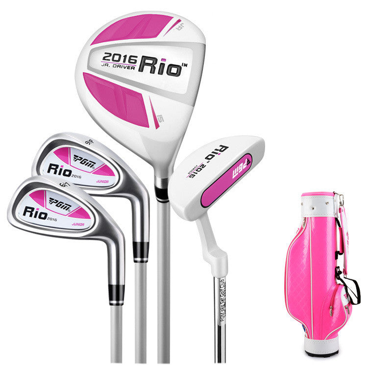 Kids' Golf Club Set for Beginners - White powder pole