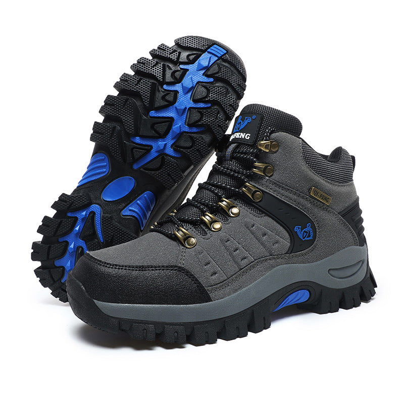 Breathable Cross-Country Hiking Shoes - Gray