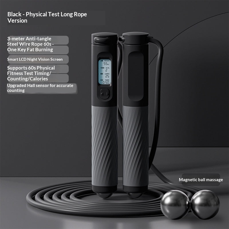 Cordless Magnetic-Bead Massage Rope - Black