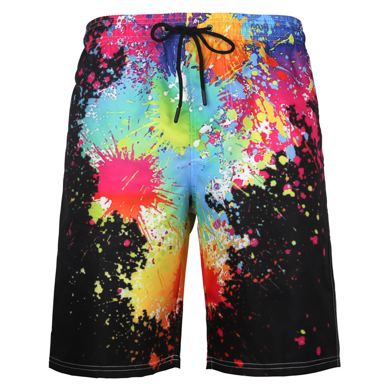 Men's Octopus Print Beach Shorts - 4style