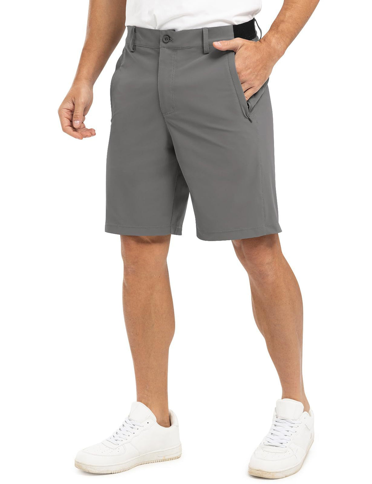 Men's Business Casual Golf Shorts - Light Gray