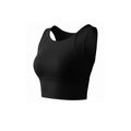 High-Impact Sports Tank With Wide Straps - Black