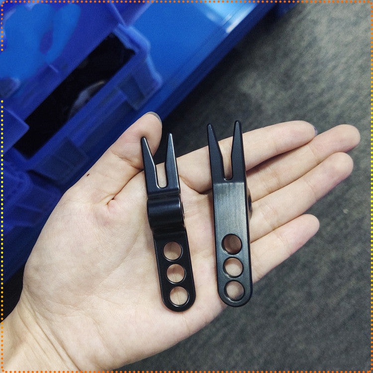 Zinc Alloy Divot Repair Tool - Black