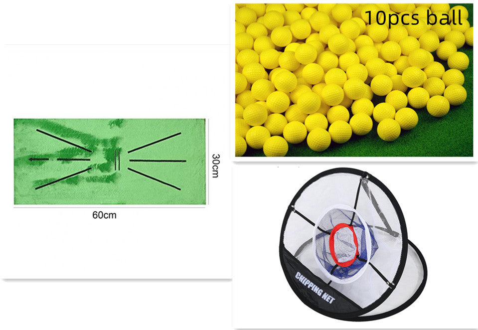 Golf Swing Hitting Mat for Indoor Practice - SetB
