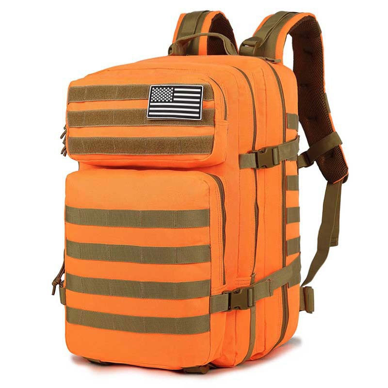 45L Tactical Hiking Backpack, Men's and Women's - Orange