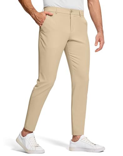 Men's Tennis & Golf Performance Pants - Khaki
