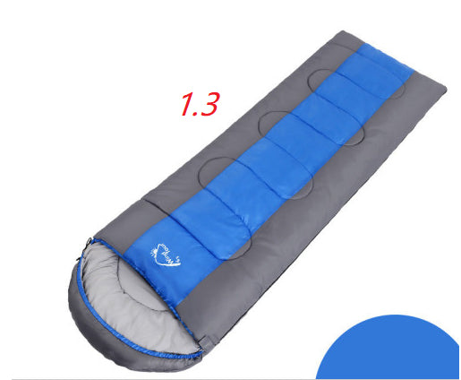 Outdoor Camping Sleeping Bag - Gray blue 1.3kg