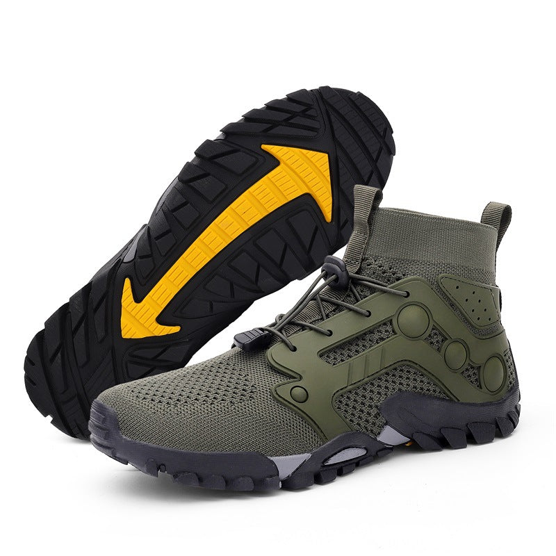 Lightweight High-Top Hiking Shoes (Large Sizes) - L2026 Army Green