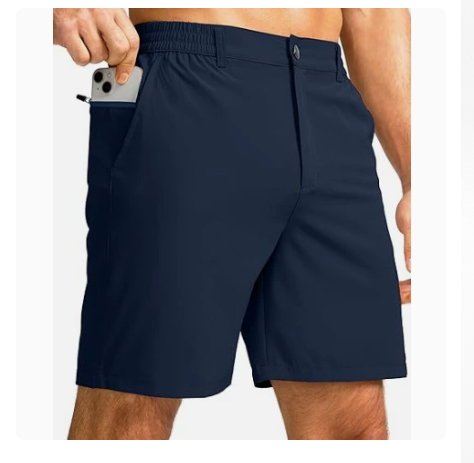 Men's Lightweight Golf Shorts - Navy Blue