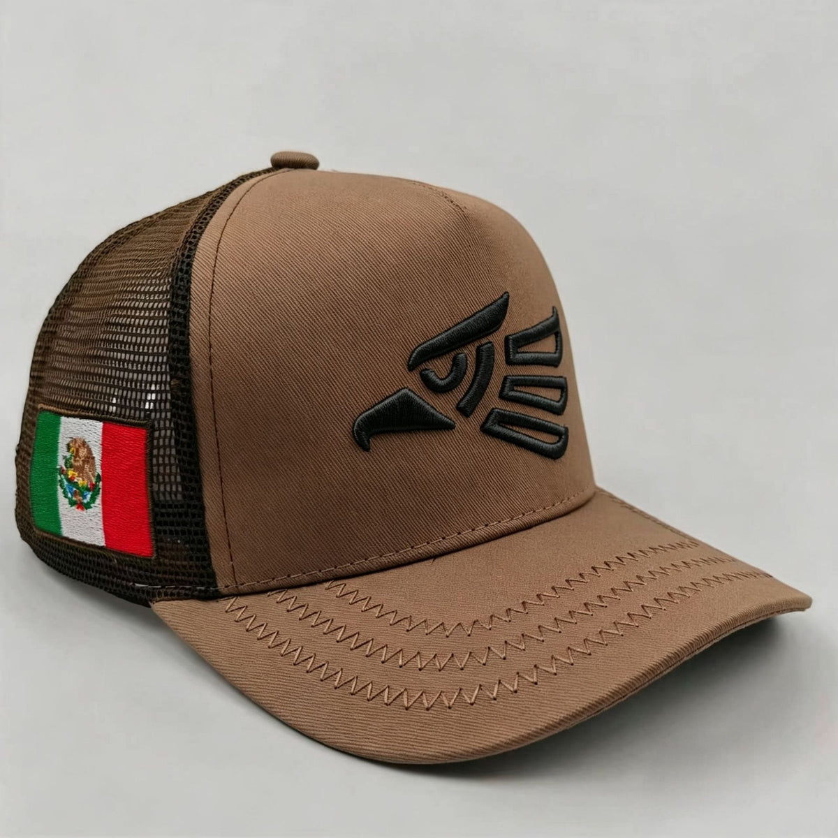 Sun-Protective Mesh Baseball Cap - Brown
