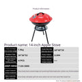 Portable Barbecue Grill for Outdoor Camping - 14Inch Three Leg