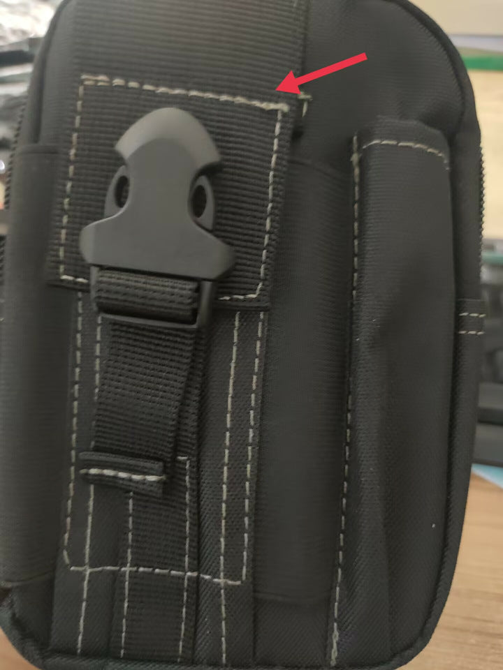 Men's Waterproof Tactical Waist Pack - Black Gray Line