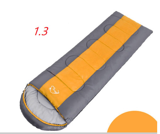 Outdoor Camping Sleeping Bag - Gray orange 1.3kg