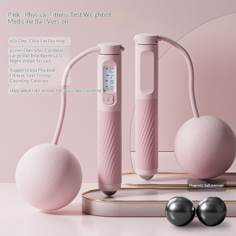 Cordless Magnetic-Bead Massage Rope - Pink