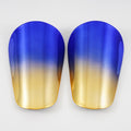 Adult And Children's Electroplated Thickened Soccer Shin Guards - Blue Gold Gradient