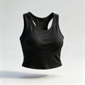 Sports Vest Yoga Top - Black