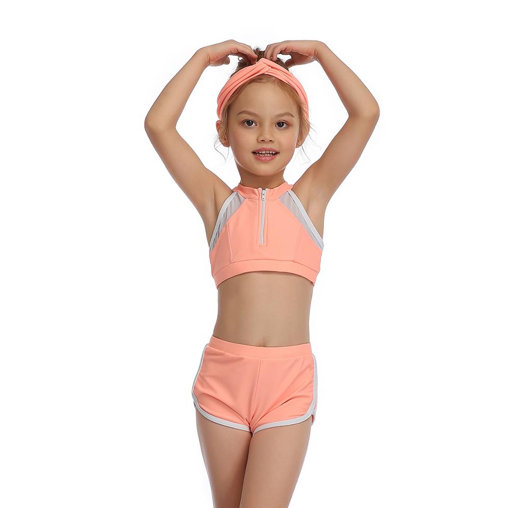 Parent-Child Matching Swimwear - Fluorescent orange