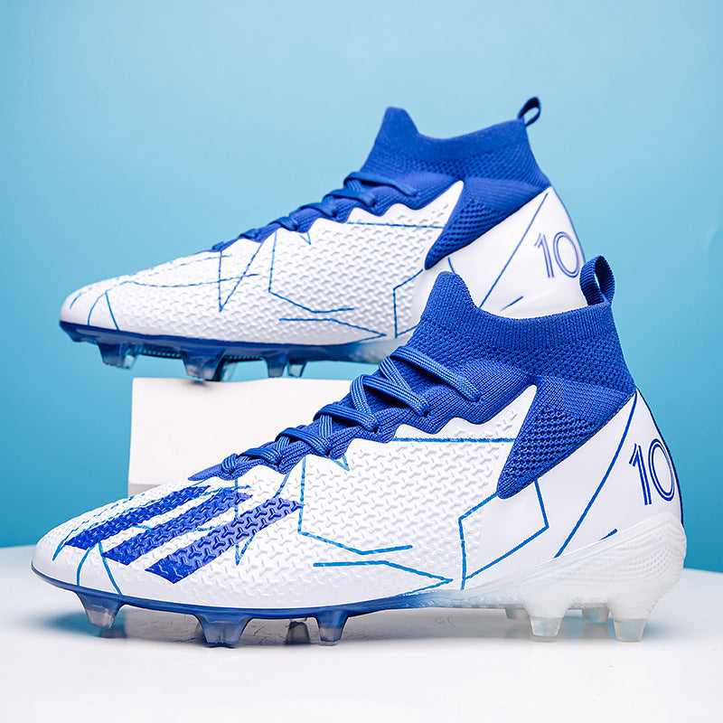 Broken-Nail Soccer Training Shoes - Spike AK47 White