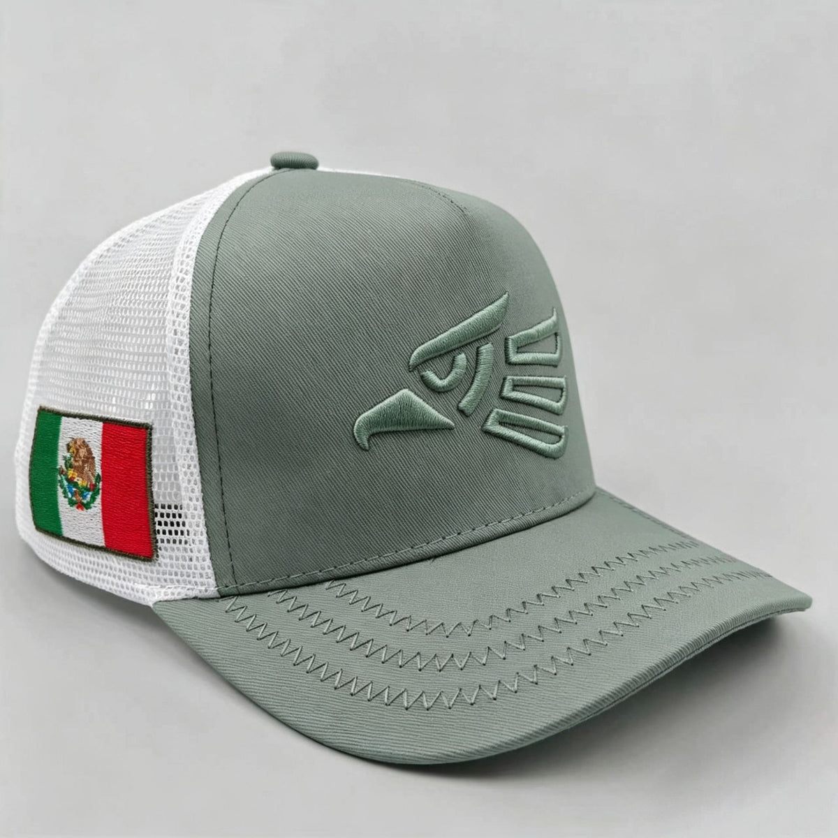 Sun-Protective Mesh Baseball Cap - Dark Green