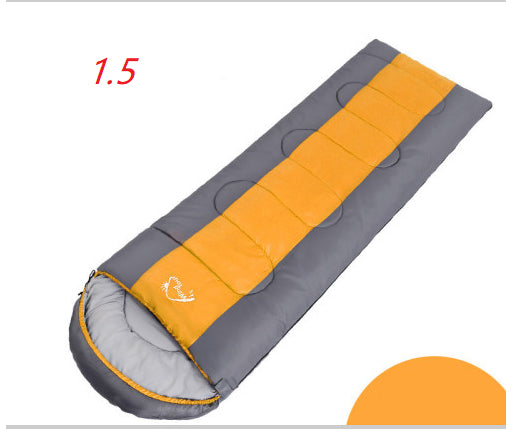 Outdoor Camping Sleeping Bag - Gray orange 1.5kg