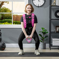 17.6lbs Soft Weighted Vest with Pockets - Pink