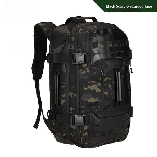 55L Steel Storm Performance Outdoor Backpack - Black Scorpion Camouflage