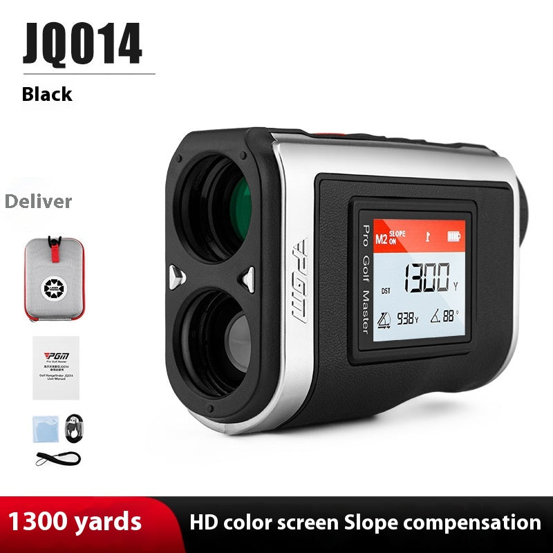Golf Distance Meter with Display Screen - Black 1300 Yards