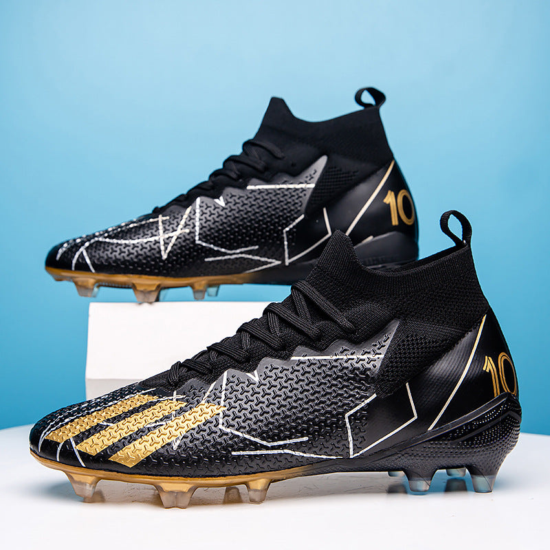 Broken-Nail Soccer Training Shoes - Long Nail AK47 Black