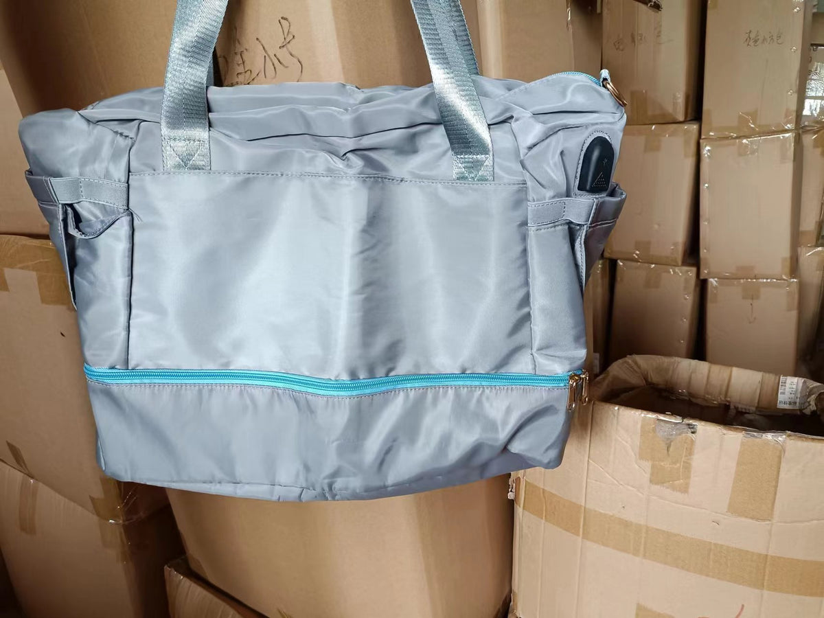 Dry/Wet Separation Duffel Bag - Grey