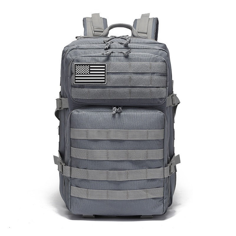 45L Tactical Hiking Backpack, Men's and Women's - Gray